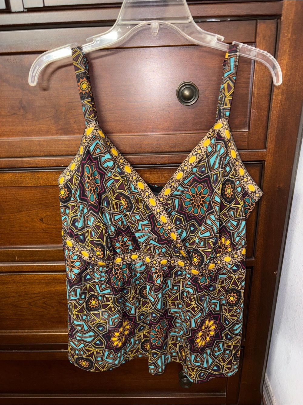 Lane Bryant Geometric Floral Camisole